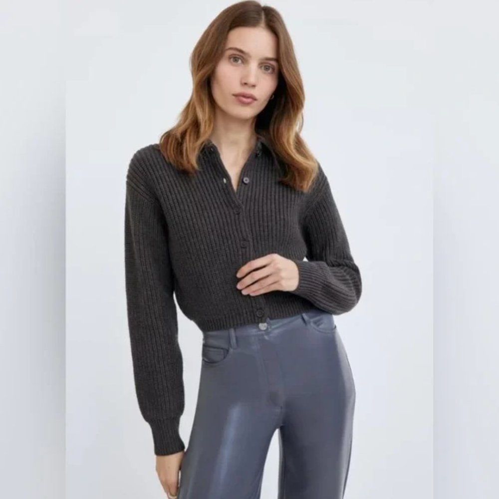 Aritzia Wilfred Nextdoor XS Sweater in Heather Charcoal
